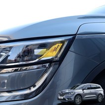 (오토클럽) 르노 더뉴QM6 헤드라이트 리플렉터 스티커 필름 튜닝 악세사리 차량 포인트 용품, QM6_로고, 1개