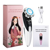 [두빛나래몰] 피부 탄력 마사지기 갈바닉 고주파 초음파 홈케어 뷰티 괄사 피부 관리기 워터 필링 초음파 스킨 스크러버 마사지 페이스 필링 삽 모공 클린 광자 주름 제거 피부, 협력사, bh033-w