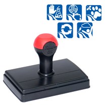에스엠프린팅 듀오 만년스탬프 70105(67X102mm) 샤이니 만년 스탬프 주문제작, 청색잉크