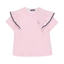 헤지스 키즈 21SS 로얄클럽 프릴 소매 티셔츠 HRM23TR61M PK