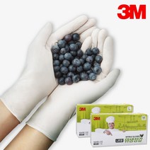 3M 니트릴 위생장갑 요리 식품용 장갑 100매, M