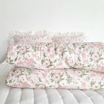 여름 간절기 마 수선화 침구 간절기 킹 이불 베개 세트 구매 가능