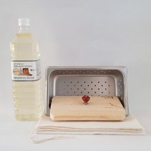 가정용 두부틀. 천연 간수1500ml+스텐레스두부틀(2모용)+보자기+주머니.두부만들기세트.s15-2, 두부틀, 낮은형셋트