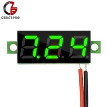 전압계 0.28 인치 DC 0-100V 12V 미니 LED 디지털 패널 볼트 테스터 감지기 모니터 빨간색 녹색 파란색 흰, DC 2.5-30V Green