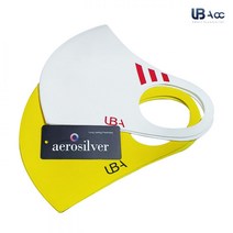 UBA 코오롱 실크 에어로 실버 국내산 패션 마스크, 네이비-S