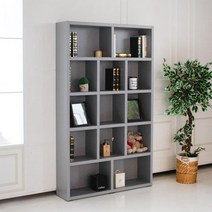 사무실 집무실 서재 책트로피 진열 수납장(120cm 7색) 책꽂이 선반 심플 LP, 크림