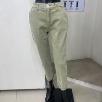 카이아크만 여 카키컬러 스노우 뒷밴딩 크롭 테이퍼드핏 KOF DYT503-1