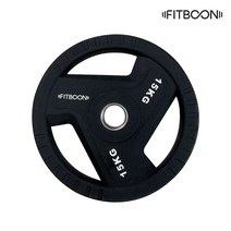 핏분 TPU 우레탄 바벨 원판 중량 플레이트 50mm 세트 고무 역기 데드리프트 벤치프레스, 10KG*2EA