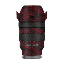 24-105 / 24105F4 렌즈 비닐 데칼 스킨 랩 커버 소니 24-105mm f4 g oss (SEL24105G) 렌즈 스티커 커버 케이스 필름, Mamba Red