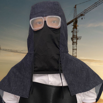 분진 고글작업후드케이프 용접 현장 방진복 눈보호, 분진고글후드케이프