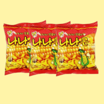 난나나콘 50g x 3봉 옥수수 스낵 사무실 간식, 3개