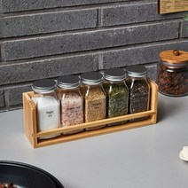 모던하우스 [모던하우스] WOW 올인원 양념병, 1세트, 양념병5P+1단우드랙+스티커