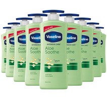 바세린 인텐시브 케어 알로에 수드 바디 로션 600ml, 9개