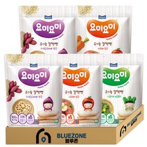 [블루존]매일 요미요미 쌀떡뻥3종 5개 (자색고구마와연근*2 + 사과와당근*2 + 시금치와브로콜리), 1세트
