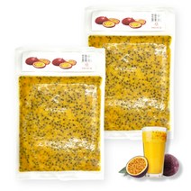 냉동 패션후르츠 퓨레 백향과, 1kg, 2개