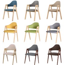 가구로드 비올렛 식탁의자 3종 모음 패브릭/PU/목재 인테리어 카페 업장 기본 등받이의자, 그린