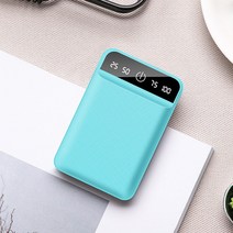파워뱅크 보조 배터리 베터리 30000mAh 미니 보조베터리 휴대용 전화 빠른 충전기 디지털 디스플레이 USB, [01] 30000mAh, 04 blue_01 30000mAh