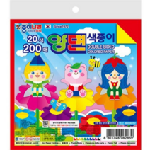 종이나라 양면 색종이 200p, 4개, 20색