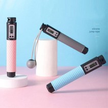 줄없는줄넘기 무선중량 홈트스피드 스마트 실내어린이 에어 초등 카운트 끈없는 초등학생 노라인 초등학교 로프, 실리콘2in1디지털줄넘기(블루)