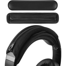 Geekria 후크 및 루프 헤드밴드 커버 + 헤드밴드 패드 세트 Bose Beats JBL ATH Hyperx 헤드폰과 호환되는 지퍼가 있는 헤드밴드 프로텍터