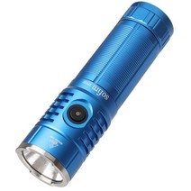 고성능 휴대용 손전등 충전식 강력한 보조베터리 기능, Blue, korea, 6500K + with 26650 battery