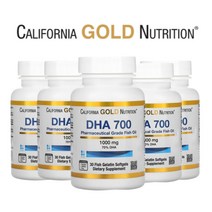 캘리포니아골드 DHA 700 30정 5팩 아이허브오메가3 오메가3복용법 오메가3 보관 오메가3원료 KD파마, 1개, 기본