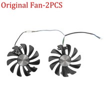 컴퓨터 부속 ZOTAC GTX1070 1080 에디션 그래픽 카드 냉각 팬용 비디오 팬 95MM GAA8S2U GFM10012H12SPA GTX1080, 01 Original Fan - 2PCS
