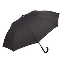 Waterfront 긴 우산 우산 울트라 빅 사이즈 점프 블랙 75cm 큰 직경 129cm 남성 U175-0720BK1-BA