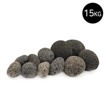 마이플랜트 라바스톤 블랙 15kg 대포장, 사이즈:라바스톤블랙2호(30-50mm)