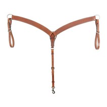 Western Rawhide 22400954 바스켓 위브 스트랩 가슴 칼라 USA 미국