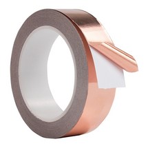 구리 테이프 단면 전도성 호일 마스크 전자기 실드 정전기 방지 수리 접착 제거, 3mm, 0.06mm, 10m, 10 30mm_01 10m_01 0.06mm