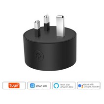 스마트 플매트 카펫 러그 16A/EU/UK WiFi 소켓 파워 모니터 타이밍 기능 SmartLife APP Alexia Google Home Yandex Alice, [08] UK Plug-Black-1pc