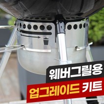웨버 57 오리지날 그릴 프리미엄 업그레이드 키트 (재받이), 3. 웨버 그릴용 스테인레스 2층 랙 키트
