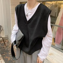 [자체제작] 리브미 브이넥 조끼