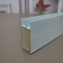 선홈통 측구 지붕 처마 상자홈통 우수관로 밴딩 빗물, 65cm 화이트 홈 모델과 내부 나무
