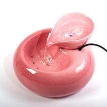 행운의 미니분수대 물레방아 인공폭포 물소리 실내정원만들기 풍수 도자기 흐르는 물 장식품 새끼 고양이, 06 F