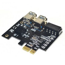 마이닝 PCI-E 1X 어댑터 데스크탑 PC 1 ~ 4 익스텐더 PCI-express 분배기 변환기 보드 확장 카드 광부 장비, 유형1