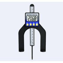 목공 측정 도구 디지털 고도계 깊이 게이지 0-80mm 트레드 LCD 마그네틱 셀프 스탠딩 조리개 2 in 1, 01 A