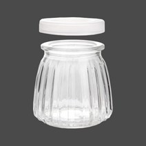 캔들용기 - PE캡 푸딩용기 플리츠무늬 소이캔들만들기, 플리츠 100ml, 1개