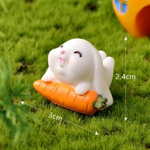쇼파뒤 카페 인테리어 가게오픈 개업 결혼 선물 노호혼 재물복 2 5 개 부활절 토끼 미니어처 입상 장식 공예 홈 데스크탑 정원 액세서리 2023, [01] As picture, [15] 5pcs  I
