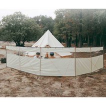 캠핑 바람막이 피크닉 바베큐 천막 휴대용 울타리, 4 B타입-블랙-7.25m