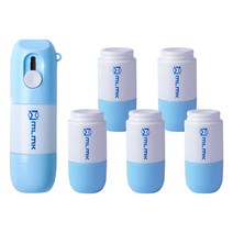 새싹리빙 개인정보 택배 송장 지우개 10ml + 리필 5개, 블루 10ml+리필 5