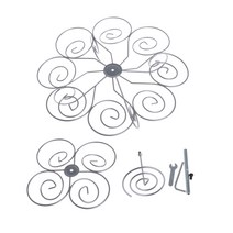 분리 가능한 3 계층 13 컵 케이크 스탠드 파티 디저트 홀더 웨딩 장식, 어두운 회색