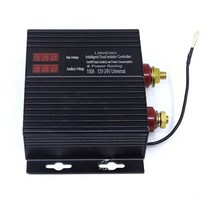 주행충전기 자동차주행충전기 차량용 아이솔레이터 12V 24V 전압 250A 분할디스클레이 150 amp 듀얼 배터리 스마트 아이솔레이터 범용 12v24v 전압 민감 릴레이 rv, 검은색