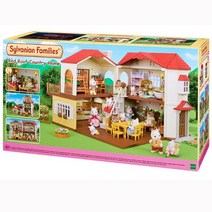 실바니안패밀리 5302불이 들어오는 빨간지붕 이층집, 상세 설명 참조