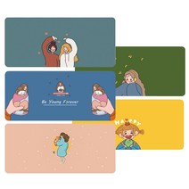 [루팡몰]키밍 와이드 데스크 매트 마우스 장패드 게이밍 롱 일러스트 패드, 400x800x3mm, 사과