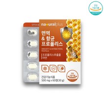 프로폴리스앤아연 면역앤항균도움60정x1박스x2개월분