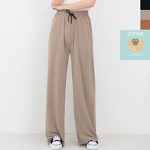 GQQ P210 여자스트라이프와이드팬츠