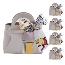 엘블랑꼬 돌잔치 답례품 어린이집 선물포장 구디백L + 스카프 5p, 아이보리