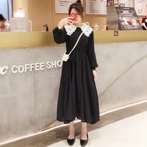배꼽 D76-7 토헤니 빅사이즈 봄가을 롱원피스 44-120 원피스